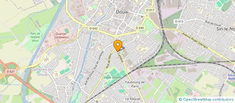 localisation de l'entreprise MADAME MARGAUX MOTTE  DOUAI