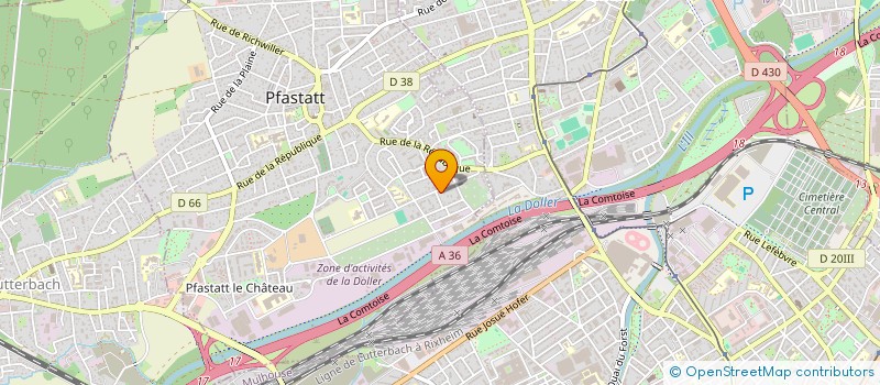 localisation de l'entreprise MADAME MARGAUX NUFFER  PFASTATT