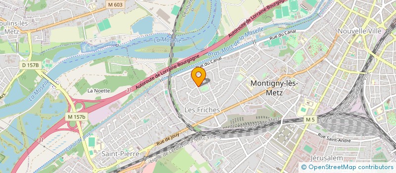 localisation de l'entreprise MADAME MARGAUX OMHOVER  MONTIGNY-LES-METZ