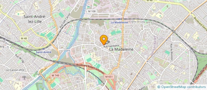 localisation de l'entreprise MADAME MARGAUX PALANT à LA MADELEINE