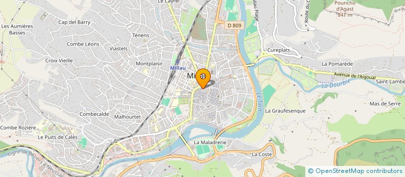 localisation de l'entreprise MADAME MARGAUX PALMIER à MILLAU