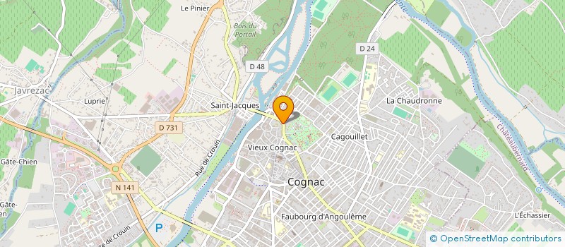 localisation de l'entreprise MADAME MARGAUX PAROLA à COGNAC