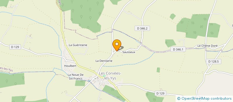 localisation de l'entreprise MADAME MARGAUX PELLETIER à LES CORVEES-LES-YYS