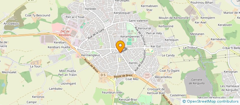 localisation de l'entreprise MADAME MARGAUX QUEMENEUR  GUILERS