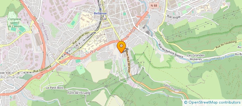 localisation de l'entreprise MADAME MARGAUX RAMBAUD  SAINT-ETIENNE