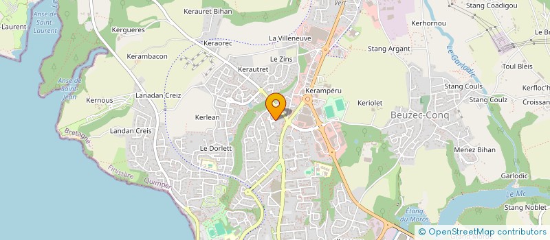 localisation de l'entreprise MADAME MARGAUX RAVELEAU à CONCARNEAU