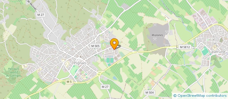 localisation de l'entreprise MADAME MARGAUX REGEAMORTEL  PIGNAN