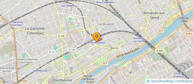 localisation de l'entreprise MADAME MARGAUX RUAUD  COURBEVOIE
