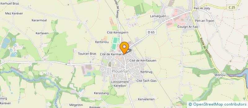 localisation de l'entreprise MADAME MARGAUX SALAUN  PLOUENAN