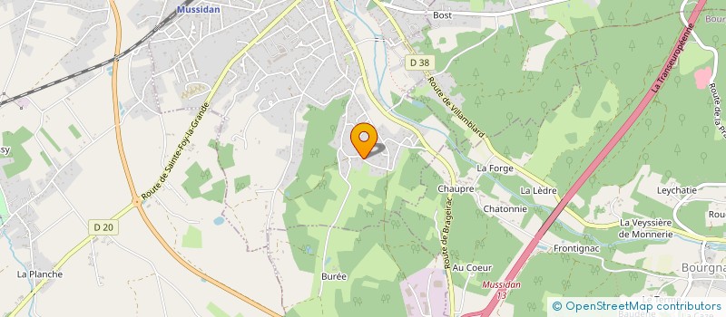 localisation de l'entreprise MADAME MARGAUX SARTINI à MUSSIDAN