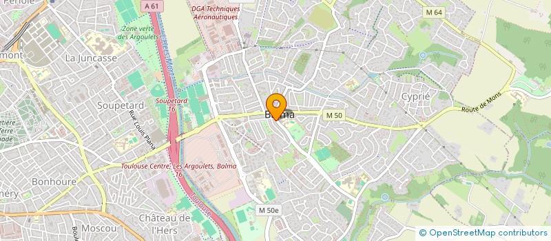 localisation de l'entreprise MADAME MARGAUX SEBASTIANI  BALMA