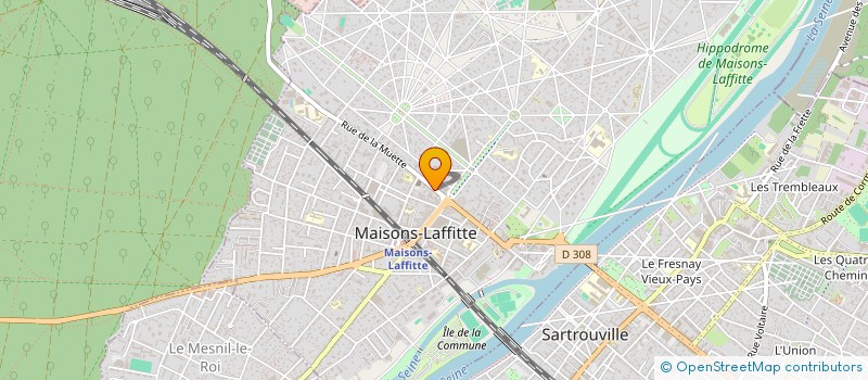 localisation de l'entreprise MADAME MARGAUX SEGOUIN  MAISONS-LAFFITTE