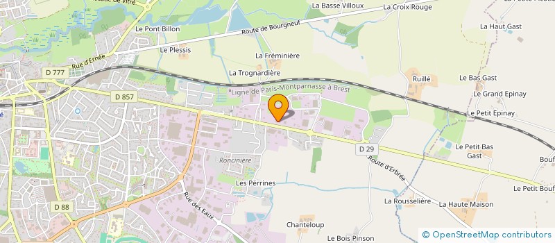 localisation de l'entreprise MADAME MARGAUX SORIN  VITRE