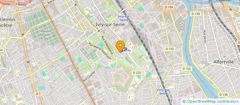 localisation de l'entreprise MADAME MARGAUX THIERRY  IVRY-SUR-SEINE