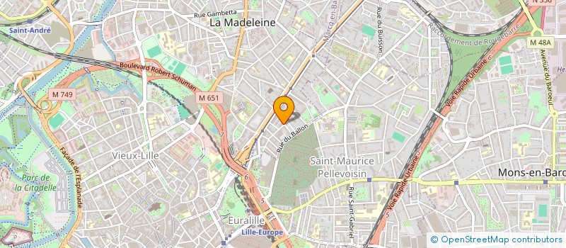 localisation de l'entreprise MADAME MARGAUX VAN DAMME à LA MADELEINE
