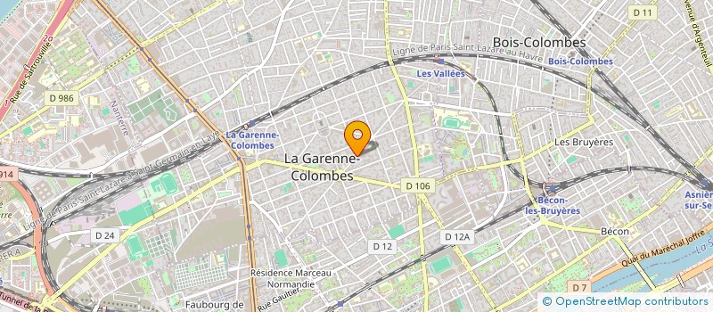 localisation de l'entreprise MADAME MARGAUX VERDIER à LA GARENNE-COLOMBES