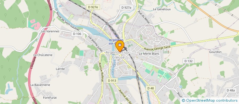 localisation de l'entreprise MADAME MARGAUX VERVEY à ARGENTON-SUR-CREUSE