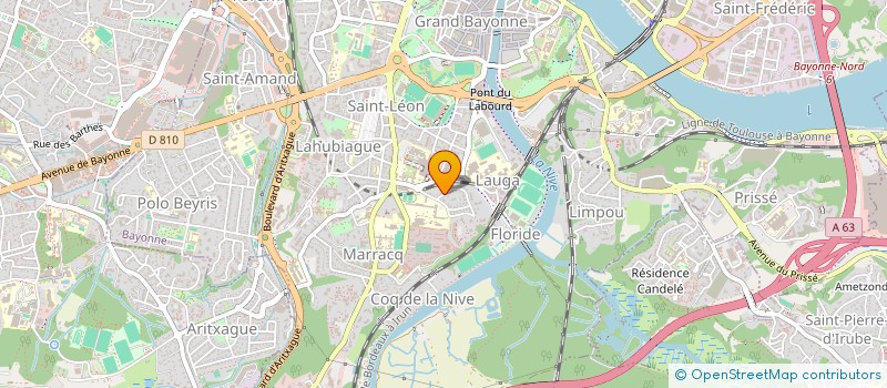 localisation de l'entreprise MADAME MARGAUX VICOGNE  BAYONNE