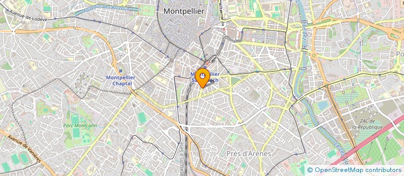 localisation de l'entreprise MADAME MARGENTINE JOSEPH à MONTPELLIER
