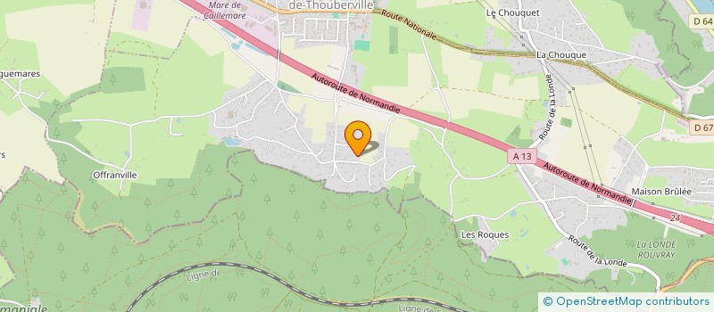 localisation de l'entreprise MADAME MARGERIDE BECHON  SAINT-OUEN-DE-THOUBERVILLE