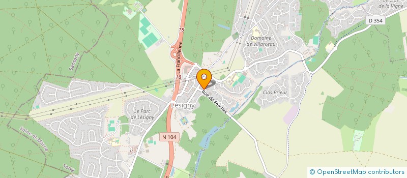 localisation de l'entreprise MADAME MARGERIE OSPITAL  LESIGNY