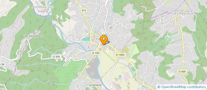 localisation de l'entreprise MADAME MARGERIE STROPPIANA  PEGOMAS