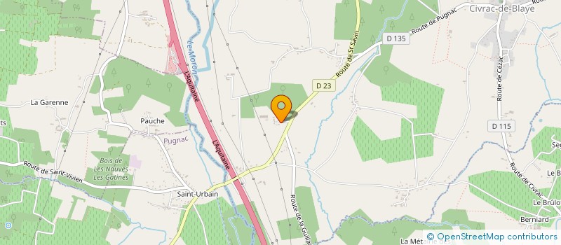 localisation de l'entreprise MADAME MARGHERITA OSCURO  CIVRAC-DE-BLAYE