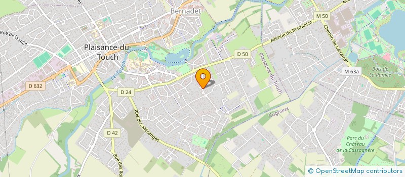 localisation de l'entreprise MADAME MARGIT MOLNAR  PLAISANCE-DU-TOUCH