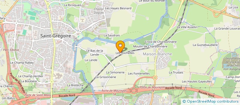 localisation de l'entreprise MADAME MARGO GILLES  SAINT-GREGOIRE