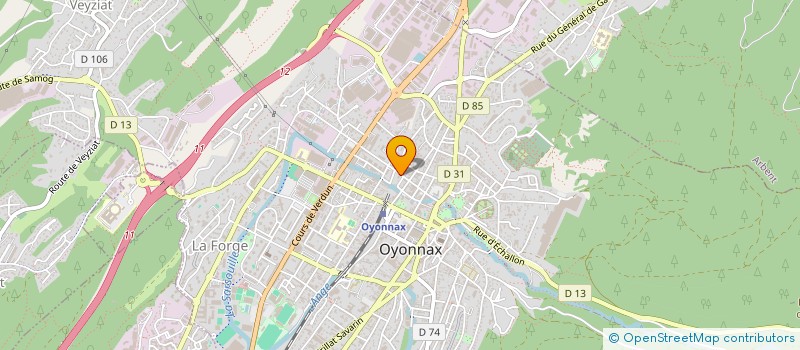 localisation de l'entreprise MADAME MARGO JACQUET à OYONNAX