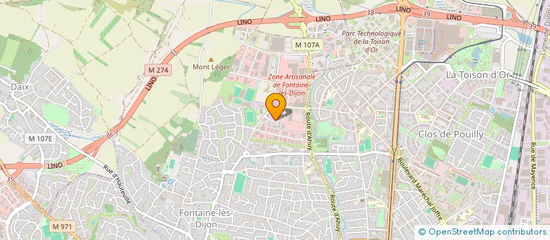localisation de l'entreprise MADAME MARGO LOCHET  FONTAINE-LES-DIJON