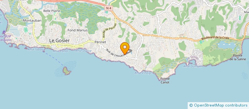 localisation de l'entreprise MADAME MARGOT ARGET  LE GOSIER