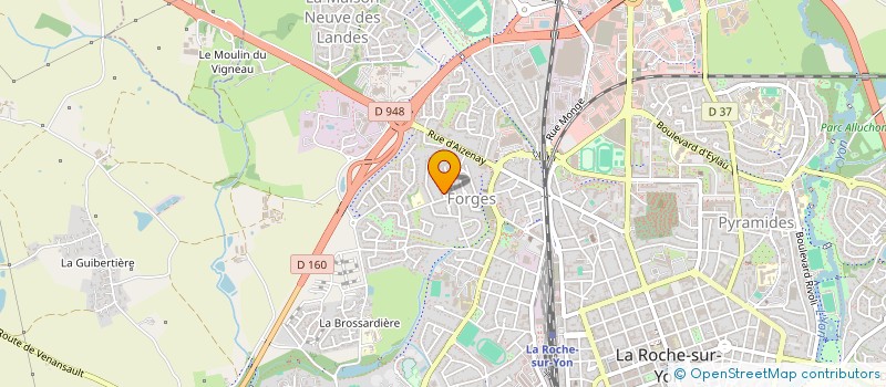 localisation de l'entreprise MADAME MARGOT AUBRY à LA ROCHE-SUR-YON