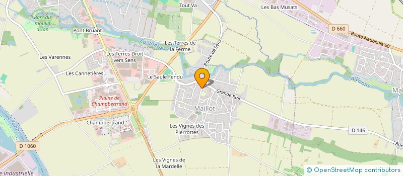 localisation de l'entreprise MADAME MARGOT AZZABI  COURTOIS-SUR-YONNE