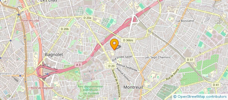 localisation de l'entreprise MADAME MARGOT BABIN à MONTREUIL
