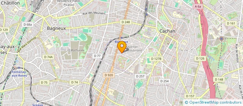 localisation de l'entreprise MADAME MARGOT BALDASSI  CACHAN