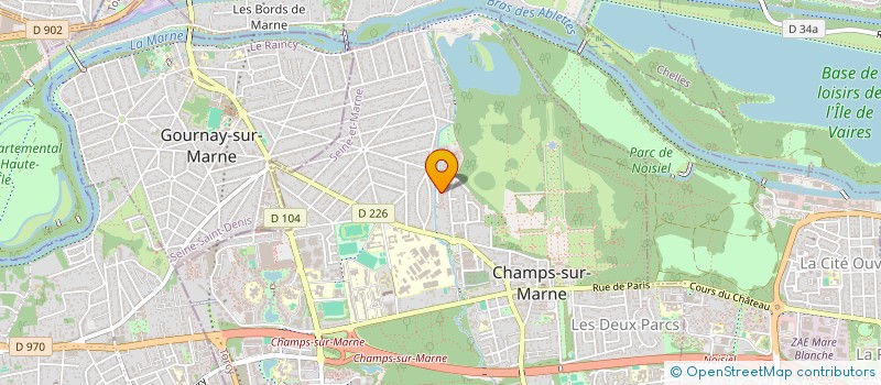 localisation de l'entreprise MADAME MARGOT BARBIER  CHAMPS-SUR-MARNE