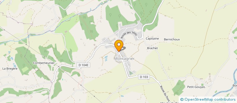 localisation de l'entreprise MADAME MARGOT BARIOLADE-LACAUD  MONTAGRIER