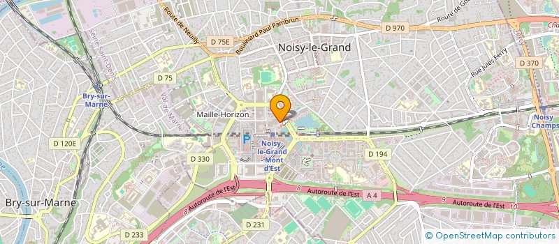 localisation de l'entreprise MADAME MARGOT BASSET à NOISY-LE-GRAND