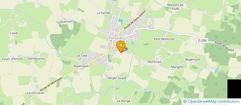 localisation de l'entreprise MADAME MARGOT BERGER  FOISSIAT