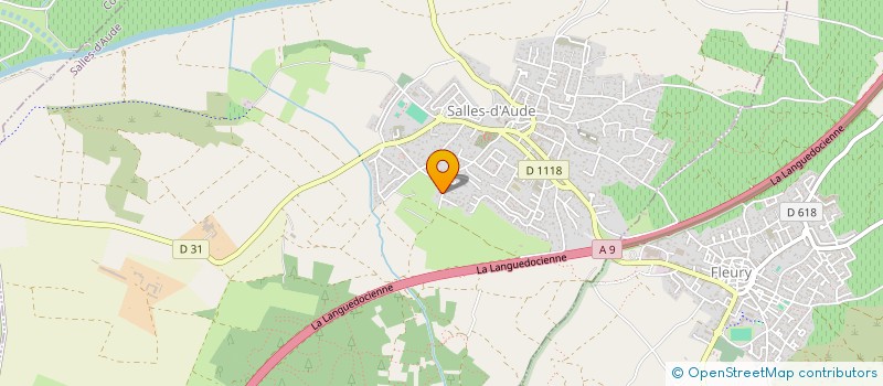 localisation de l'entreprise MADAME MARGOT BOUSQUET  SALLES-D'AUDE
