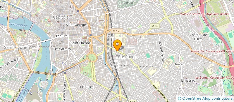 localisation de l'entreprise MADAME MARGOT BROUSMICHE CRISEO à TOULOUSE