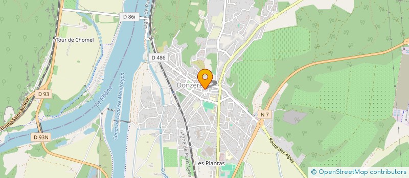 localisation de l'entreprise MADAME MARGOT CARPENTIER  DONZERE