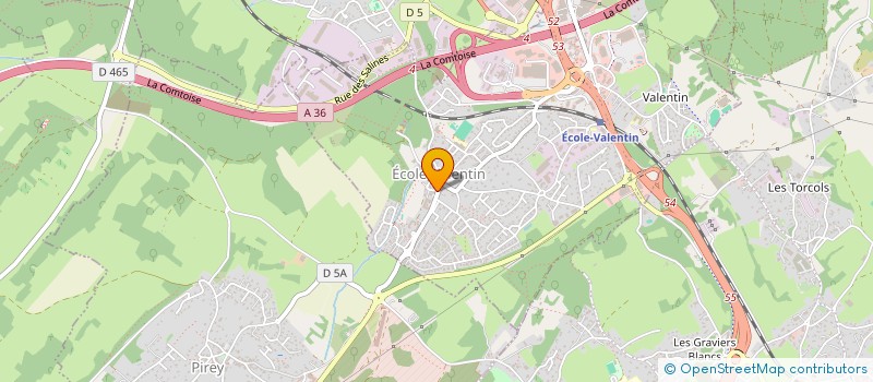 localisation de l'entreprise MADAME MARGOT CHABOD  ECOLE-VALENTIN