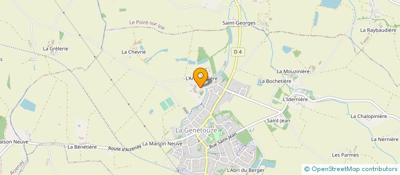 localisation de l'entreprise MADAME MARGOT CHARRIER  LA GENETOUZE