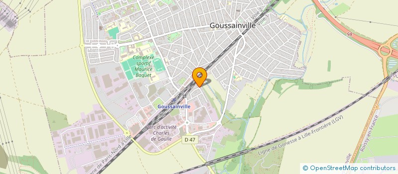 localisation de l'entreprise MADAME MARGOT CLAMOTE  GOUSSAINVILLE