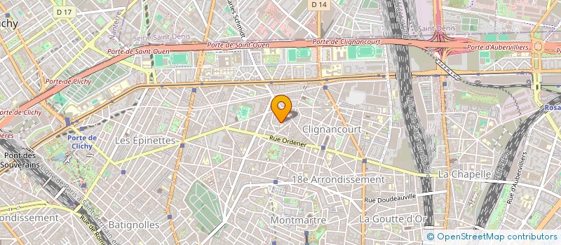 localisation de l'entreprise MADAME MARGOT COURGEON à PARIS