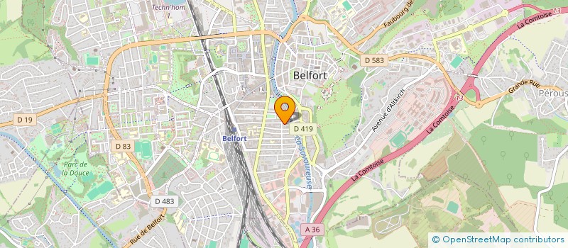 localisation de l'entreprise MADAME MARGOT CRIQUET CARBILLET  BELFORT
