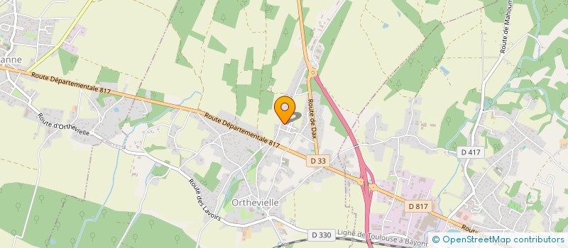 localisation de l'entreprise MADAME MARGOT DAUGA  ORTHEVIELLE