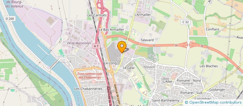 localisation de l'entreprise MADAME MARGOT DEBAYLE  BOURG-LES-VALENCE